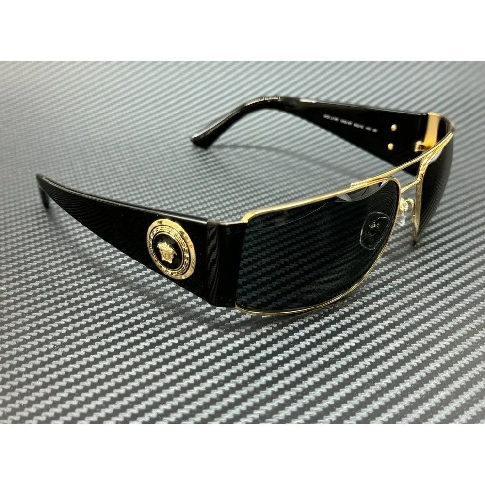 New Versace Gold 63mm Men's Sunglasses
